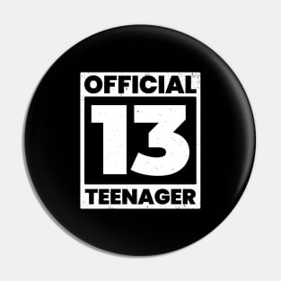 13th birthday Pin