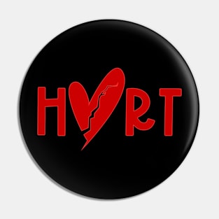 hurt heart Pin