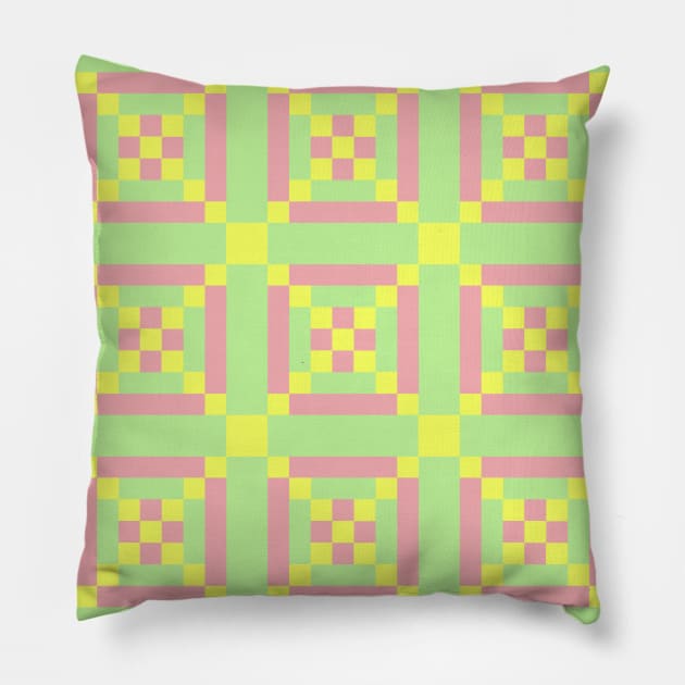 Alabama Patchwork Pattern Pillow by Nuletto