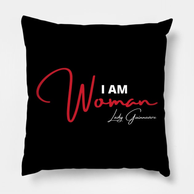 I am woman! Pillow by Lady Guinnevere