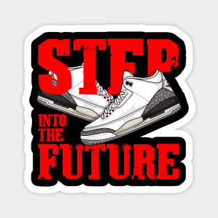 AJ 3 Retro White Cement Sneaker Magnet