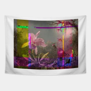 Glitch orchids Tapestry