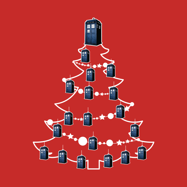 Tardis Doctor Who Christmas Tree Baubles by Rebus28