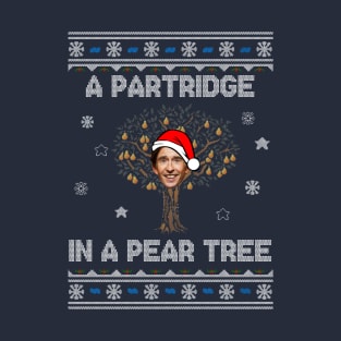 Alan Partridge In A Pear Tree Christmas T-Shirt