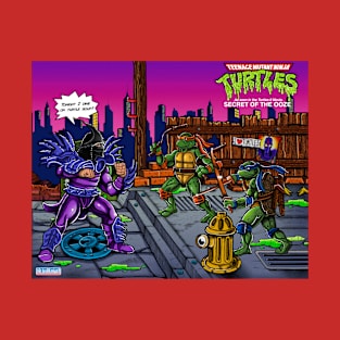 TMNT movie II Action scene T-Shirt