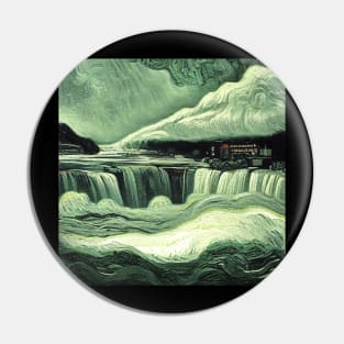 Niagara Falls in Van Gogh's style Pin