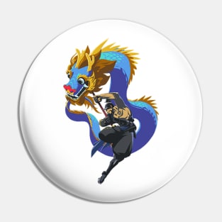 Hanzo Blue Dragon Pin