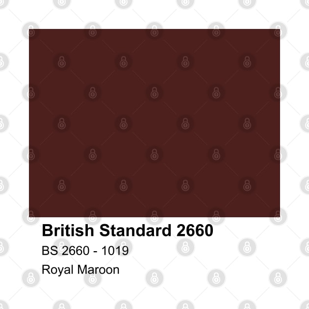 Royal Maroon British Standard 1019 Colour Swatch by mwcannon