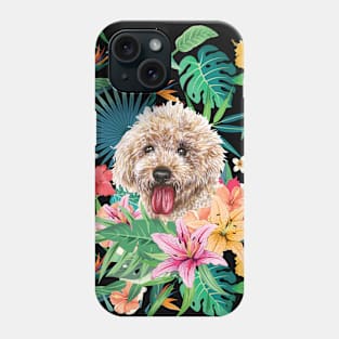 Tropical Apricot Toy Poodle Phone Case