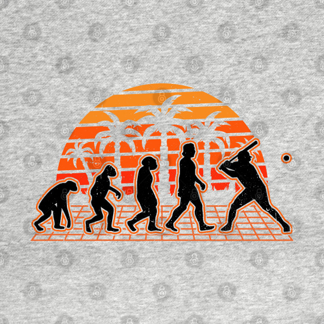 Disover Baseball Evolution Sunset Player - Baseball - T-Shirt