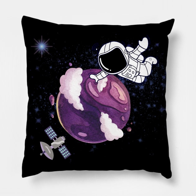 Astronout Pillow by punnystrore