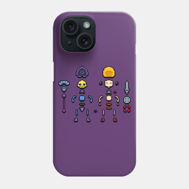 8-bit Heroes Assembly Kit! Phone Case by The_Oluk