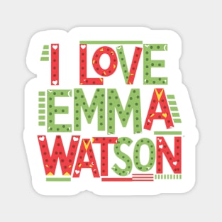 I Love Emma Watson Magnet