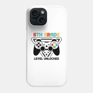 6th Grade Level Unlocked Video Gamer Back to School Boys Phone Case