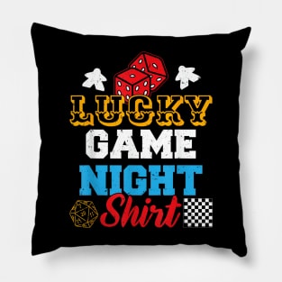 Funny Board Game Lucky Game Night Pillow