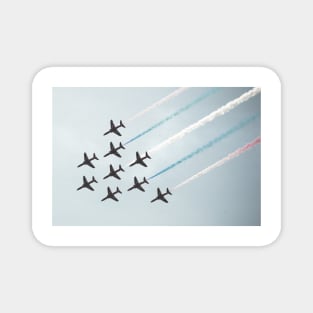 Red Arrows in flight - 2011 Magnet