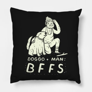 mans best BFF Pillow