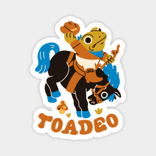 Toadeo the Toad Rodeo Magnet