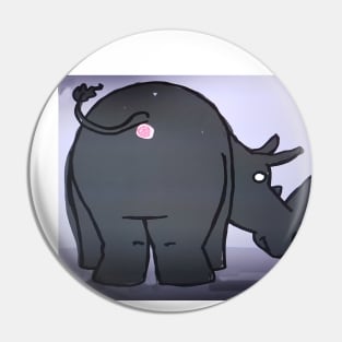 elephant butt Pin