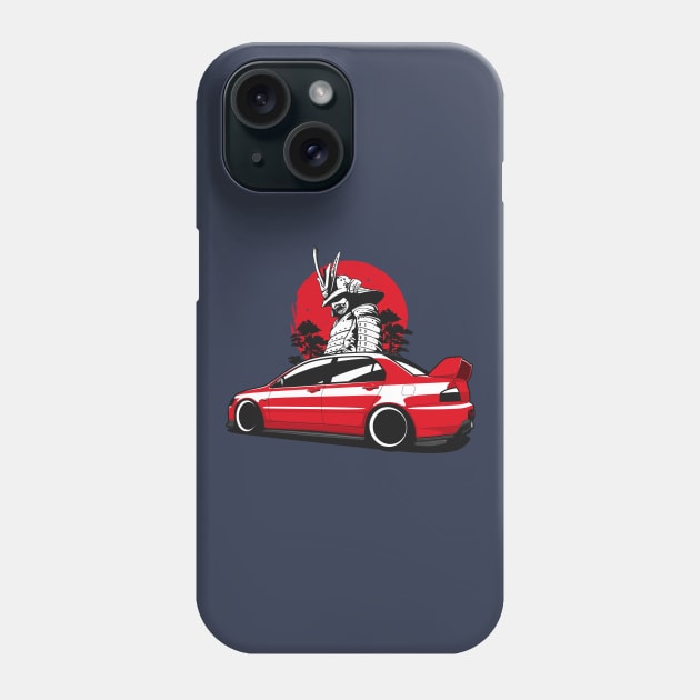 Red Lancer Evo 8 Phone Case by KaroCars