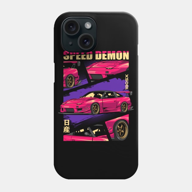 Nissan 180SX JDM Car Phone Case by milatees