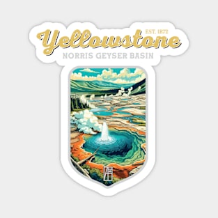 USA - NATIONAL PARK - YELLOWSTONE - Norris Geyser Basin - 3 Magnet