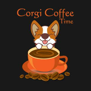 Corgi Coffee Time T-Shirt