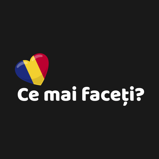 Romania Flag Ce mai faceti by SunburstGeo