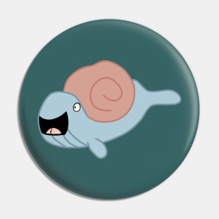 Snail whale Pin