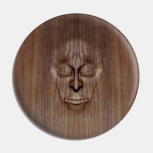 Wood face Pin