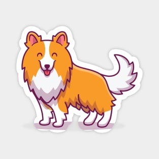 Cute Sheltie Dog Magnet