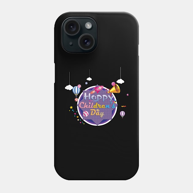 Happy children's day Phone Case by Marioma