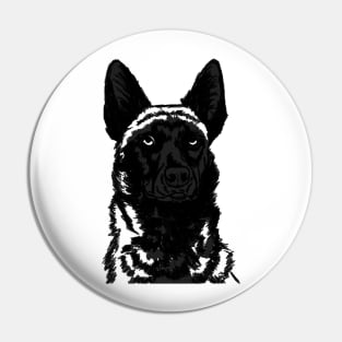 Malinois GSD Dutch Black Pin