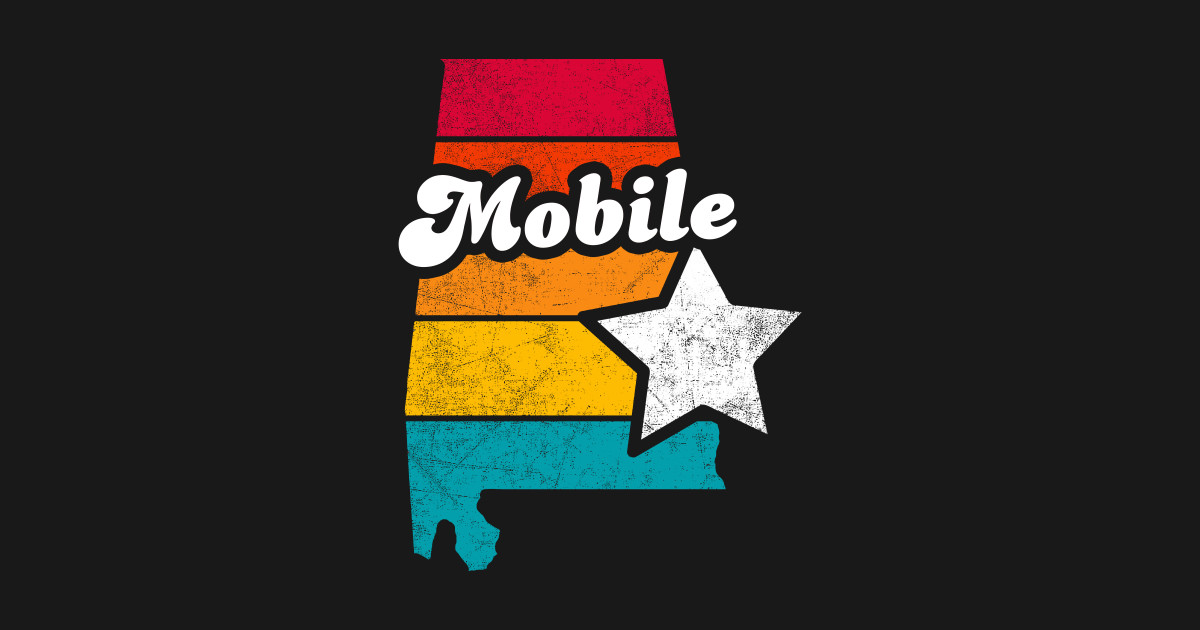 Mobile Alabama Vintage Distressed Souvenir Mobile Alabama TShirt