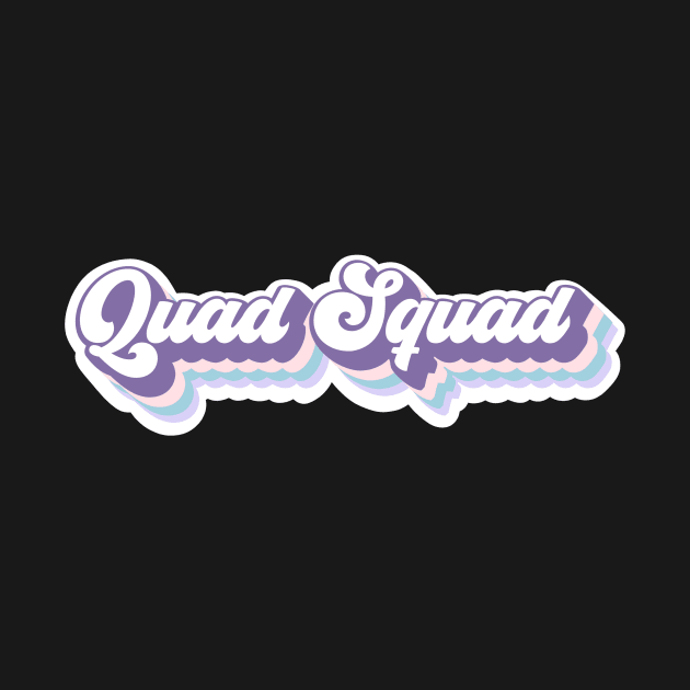 Quad Squad Groovy 70s Vibes Skater by tonirainbows