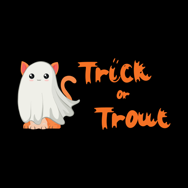 Halloween Cat Ghost Spooky Cute by MGO Design