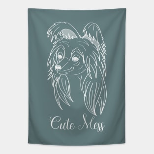 Cute Mess Chinese Crested Tapestry