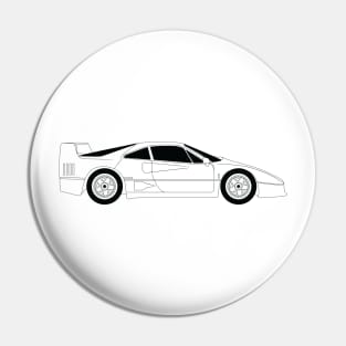 F40 Type 120 Black Outline Pin