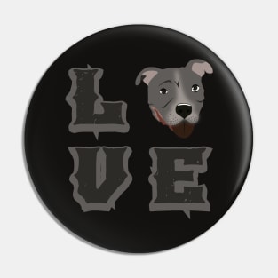 Love Pitbull Pin