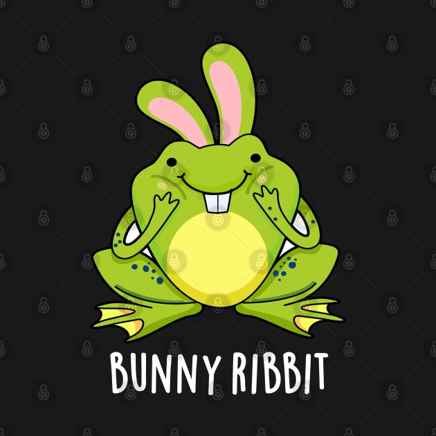 Bunny Ribbit Cute Rabbit Frog Pun by punnybone