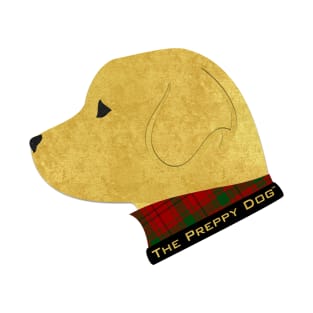 Preppy Golden Retriever - Tartan Plaid T-Shirt