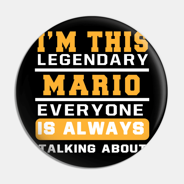 Mario Personal Name Funny Mario Pin by TOMOBIRI