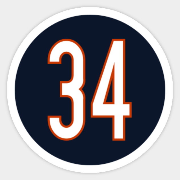 bears 34 jersey