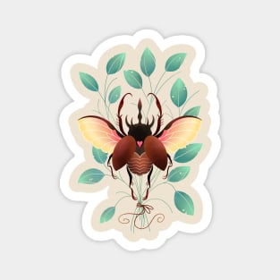 Love bug scarab beetle Magnet