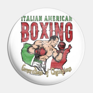 Italian American Boxing Champions Pin