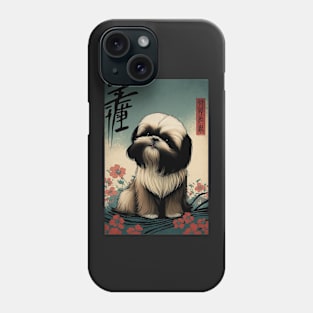 Super Cute Shih Tzu Portrait - Japanese style Phone Case