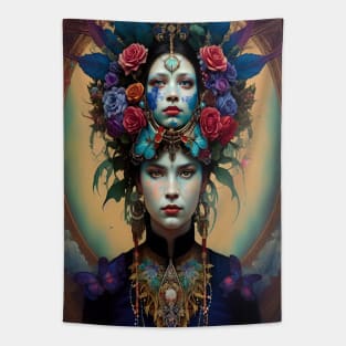 Exotic Magic Priestess of Voodoo and Witchcraft Tapestry