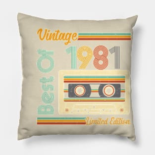 Vintage Best Of 1981 Limited Edition Pillow