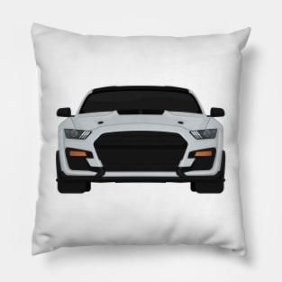 Shelby GT500 2020 Iconic-Silver + Black roof Pillow
