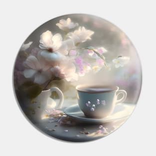 Summer morning cup of coffee (or tea) Pin